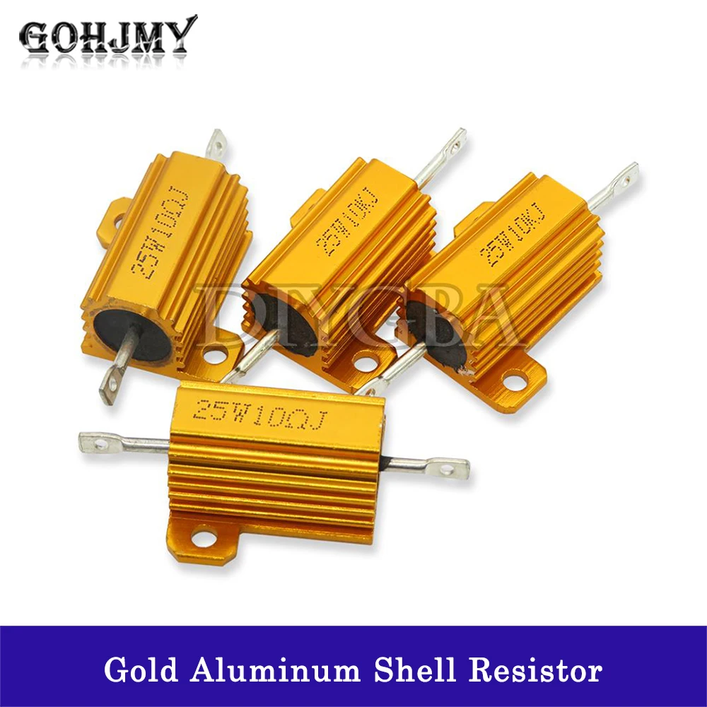 10 Вт 25 алюминиевый мощный металлический корпус внешний резистор с проволочной