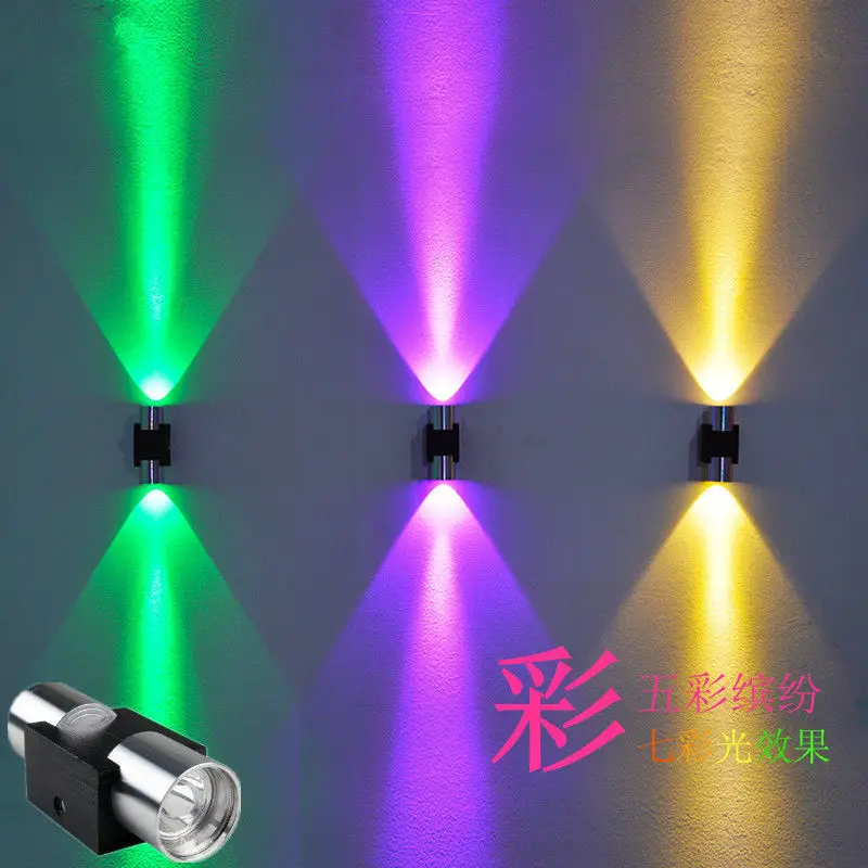 

LED Wall Lamp Bedroom Bedside Aisle Corridor up & down Luminous KTV Hotel Decoration chambre lampara Accessories home appliance