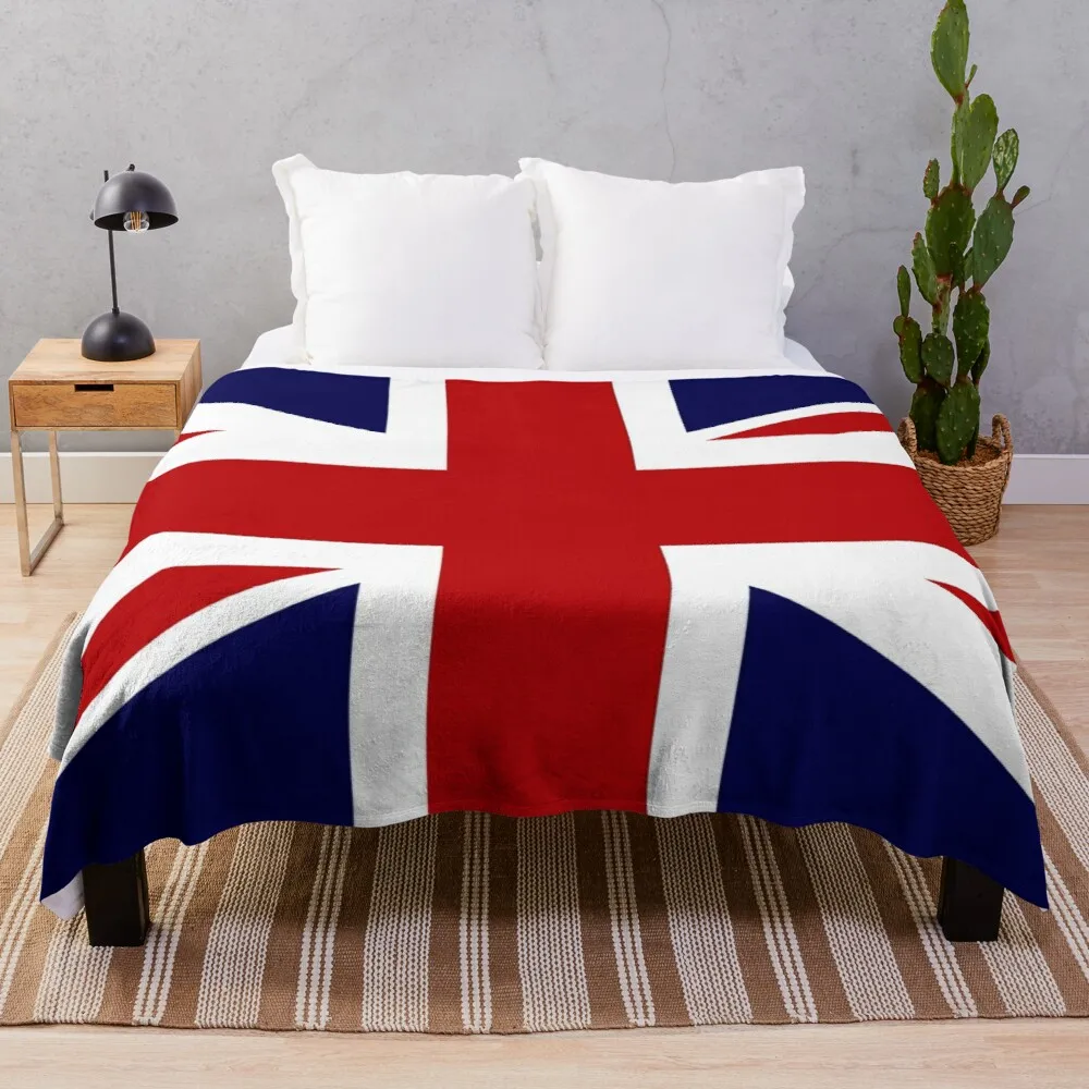 

Union Jack Flag of the UK Throw Blanket big thick furry couple blanket soft big blanket microfiber fabric