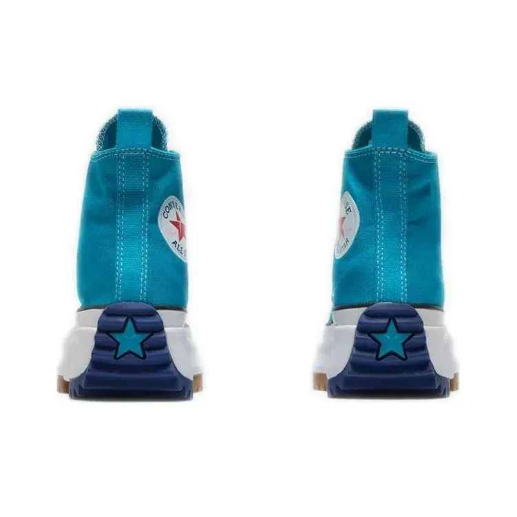 2022 Original Converse Run Star Hike Platform High Top Men and Women Unisex Skateboarding Sneakers Black Classic Canvas 