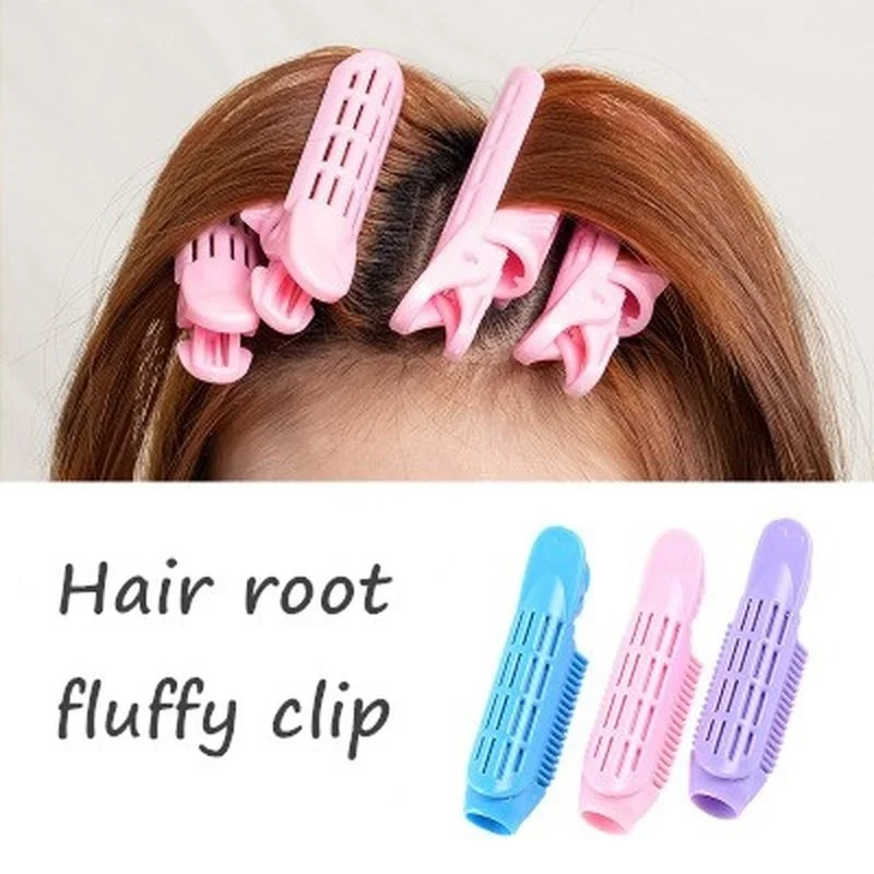

1/4 Pcs Plastic Hair Root Fluffy Bangs Clip Natural Fluffy Hair Clip Curly Hair Styling Clip Hair Pins Fashion Hair Accessories