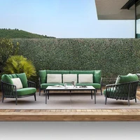 outdoor sofa furniture nordic designer living room sofa courtyard hotel balcony iron sofa combination