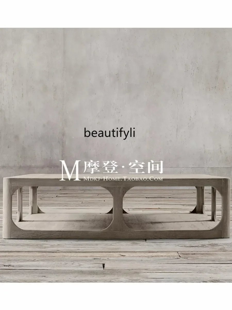 Мебель во французском стиле ретро старый дубовый столик из массива дерева