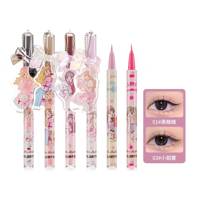 

FLORTTE Flower Loria MIKKO Joint Color Waterproof Eyeliner Liquid Eyeliner Pen Makeup