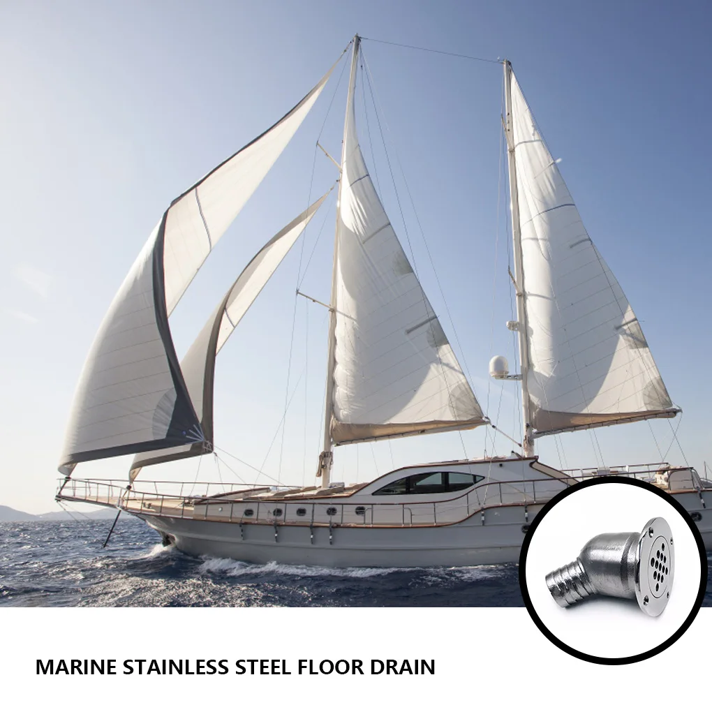 

Floor Drain Round Deck Grate Tool Yacht Anti-rust Equipment Hardware Fittings Yachts Supplies 316 Stainless Steel Drains