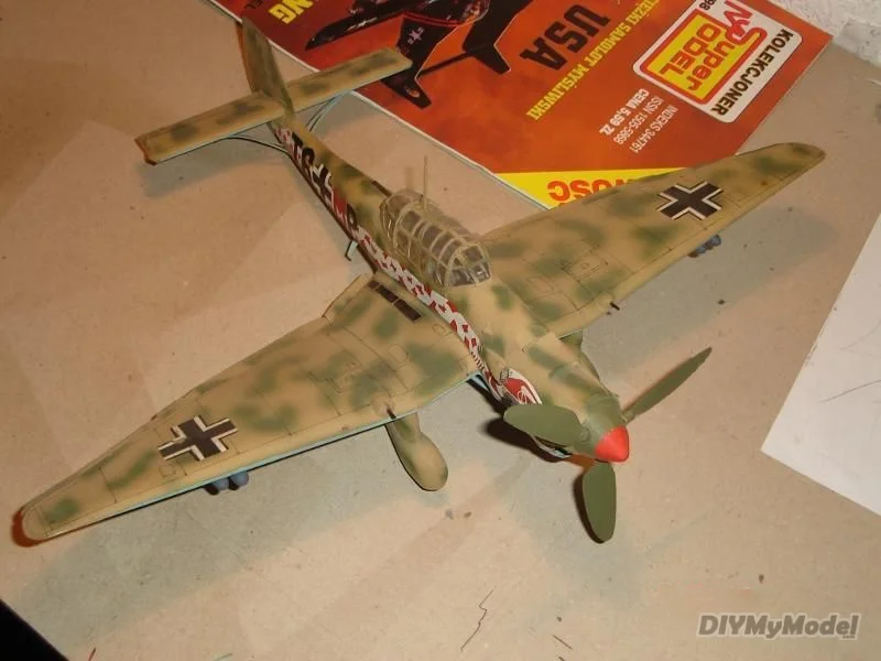 DIYMyModeI Stuka ju-87b2 подводный бомбардировщик DIY Бумажная модель ручной работы игрушка