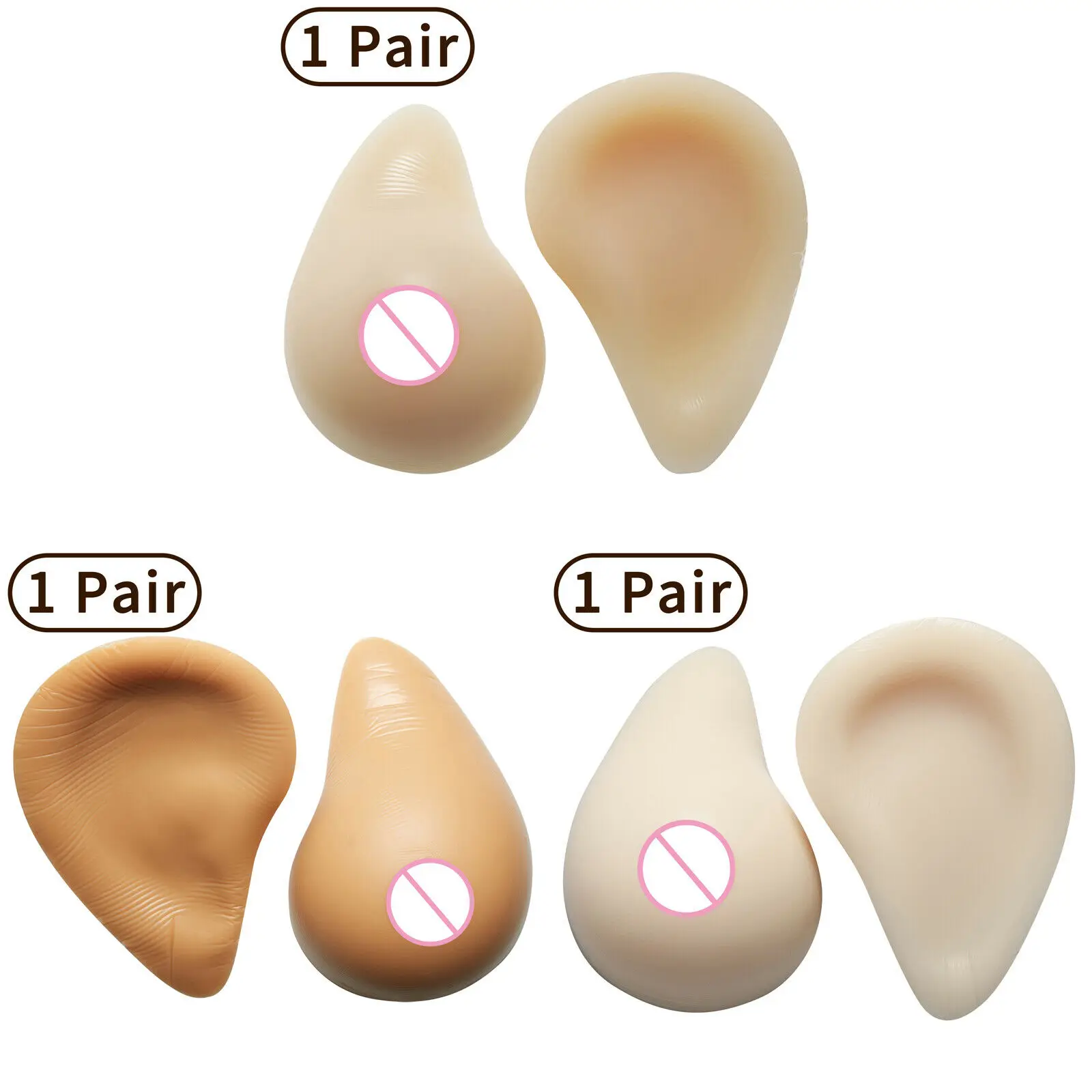 Silicone Postoperative Breasts Implant Fake Boob Crossdressing Simulation Breast