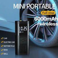 mini car air compressor wireless 12v 150psi portable car tire inflator smart digital inflatable pump for car bicycle ball