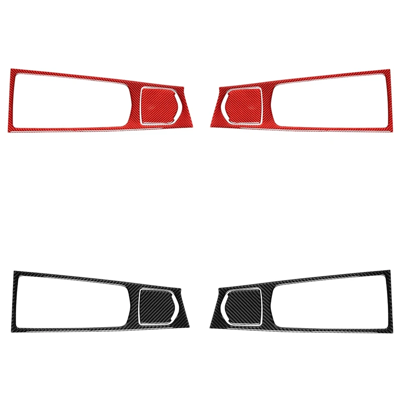 

2Pc Central Control Multimedia Panel Carbon Fiber Cover Trim Car Decorative Sticker For Porsche Panamera 10-16