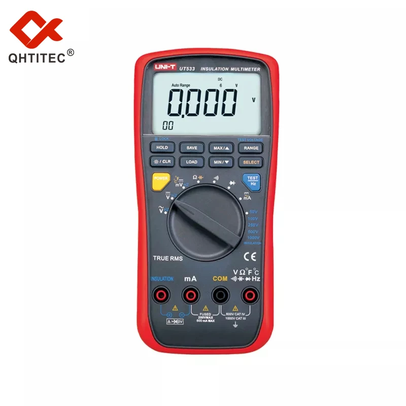 

UNI-T UT533 Ture RMS Insulation Resistance Tester 6000 Digital Multimeter Megohmmeter