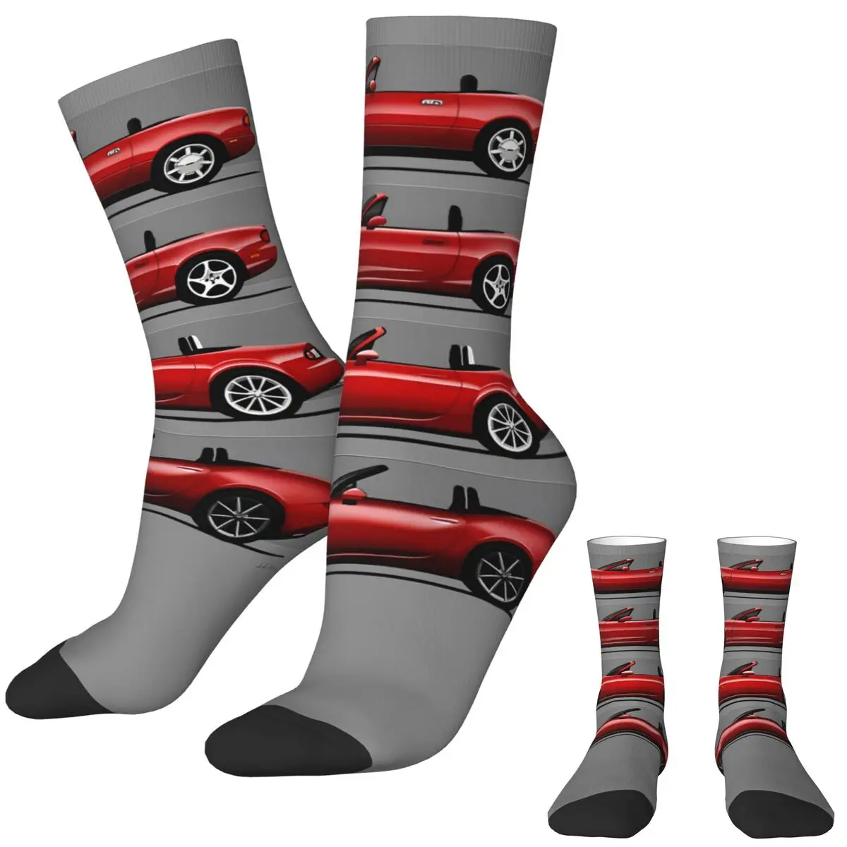 Мужские носки Miata Mx5 1990 четырех поколений качественные Повседневные Осенние