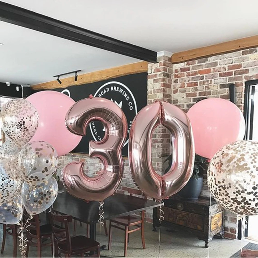 

Number Balloon Birthday Decoration Balloons Foil Helium 32/40 Inch Digital Balloon Mylar Digital Jumbo Balloons Party Decoration
