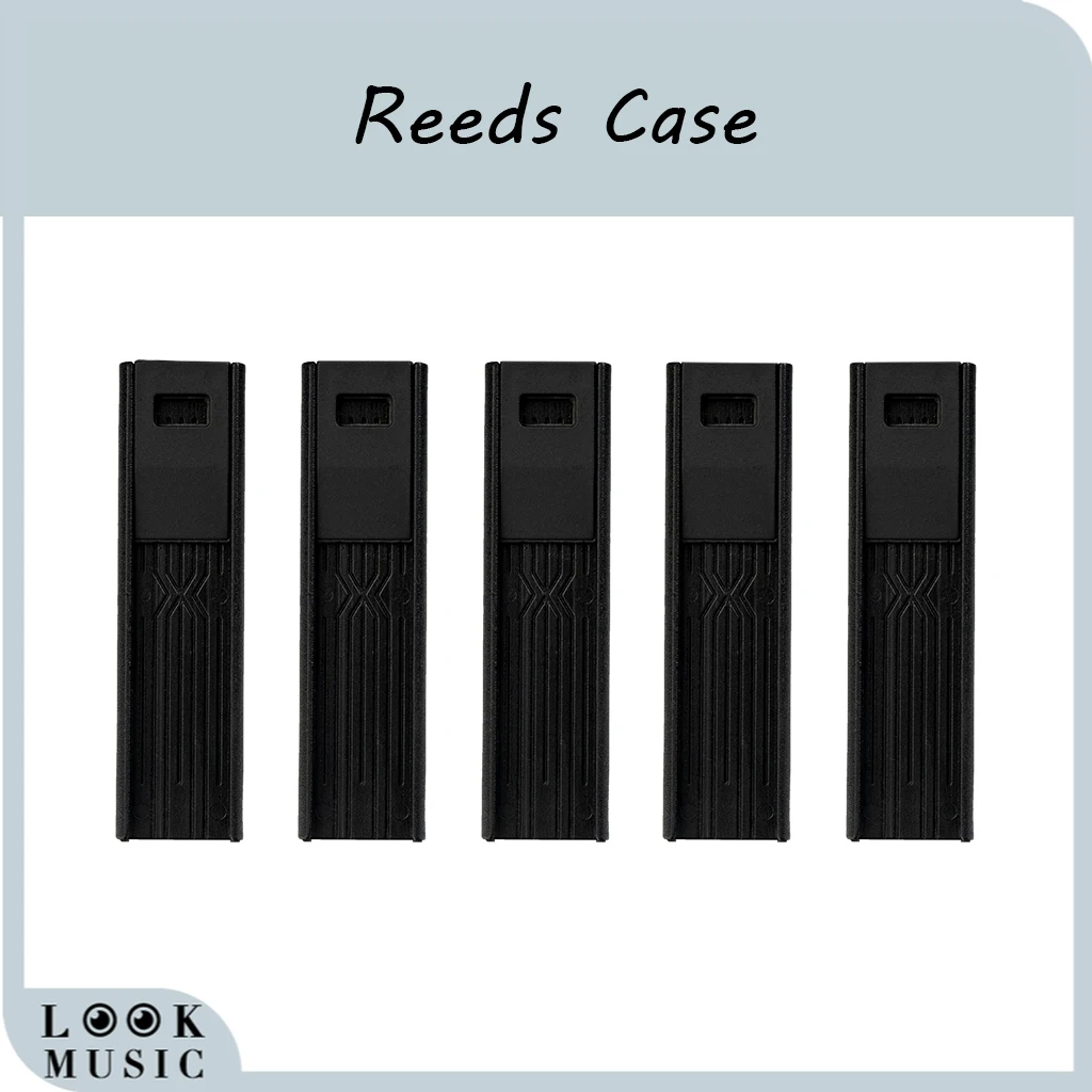 

5PCS Reeds Case Sax Saxophone Clarinet Oboe Reeds ABS Case Storage Box Waterproof