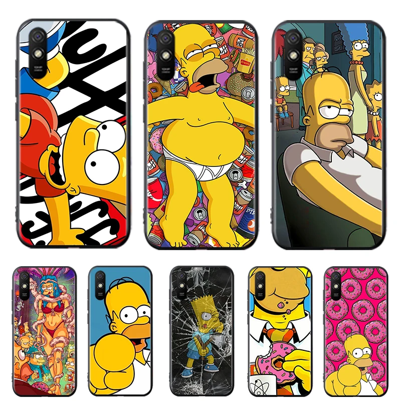 

The Bad Boys of the Simpsons Redmi S2 Y2 6 6A 5 5A 4X 9i 9T 9A 9C 9 8A 8 GO 7 7A Prime Pro Plus Black Soft Phone Case