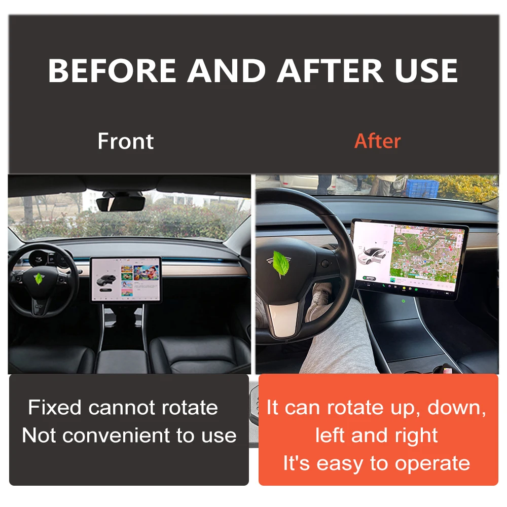 

For Tesla Model 3 2022 Accessories Newest Central Control Screen Rotation Bracket Model Y Car GPS Navigation Holder Accessory