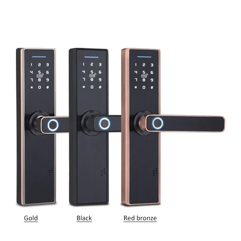 

Tuya Biometric Fingerprint Lock, Security Intelligent Smart Lock With WiFi APP Password RFID Unlock,Door Lock Electronic Hotels