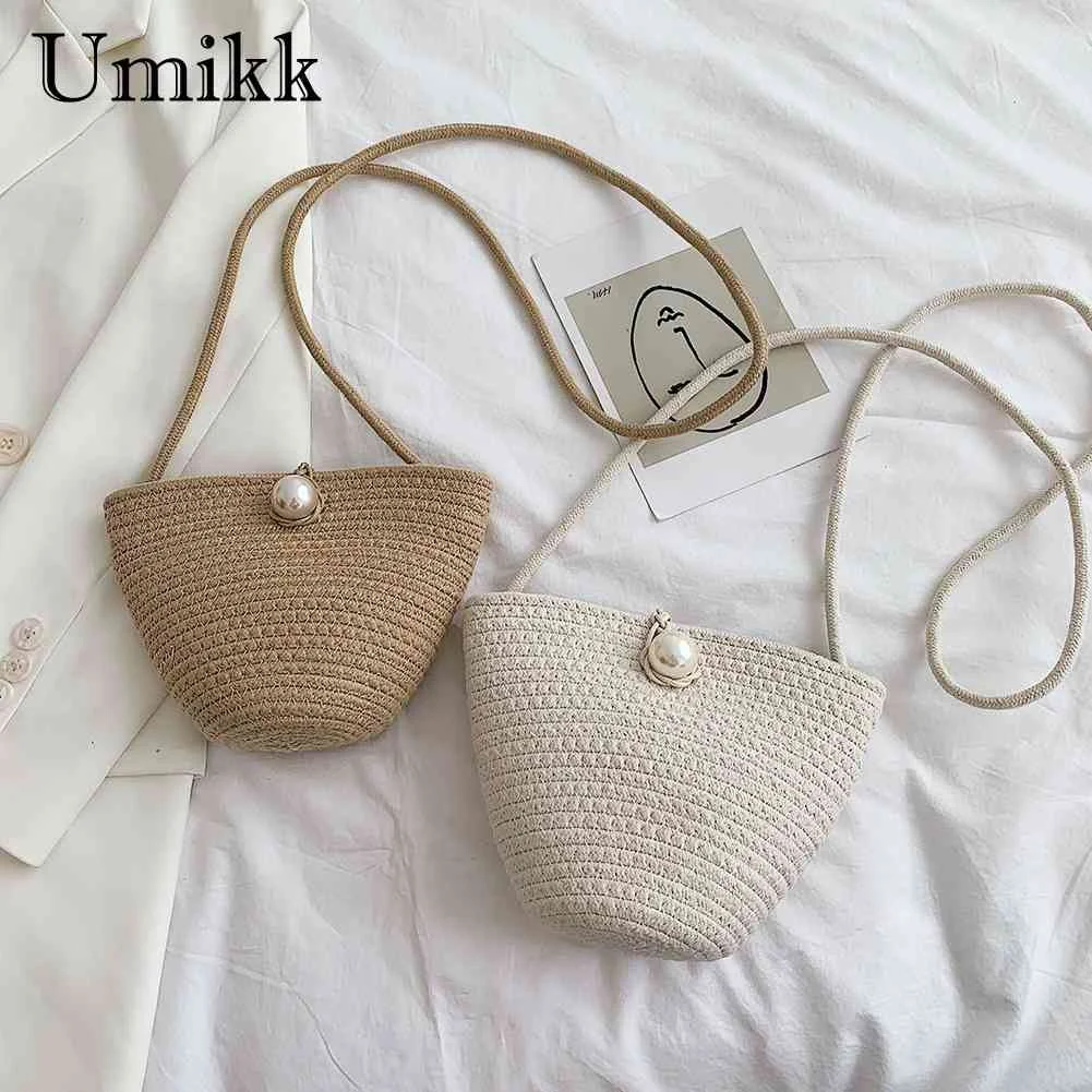 

Women Woven Solid Color Messenger Bag Lady Handmade Vintage Small Flap Pearl Top-Handle Bags for Women Gifts