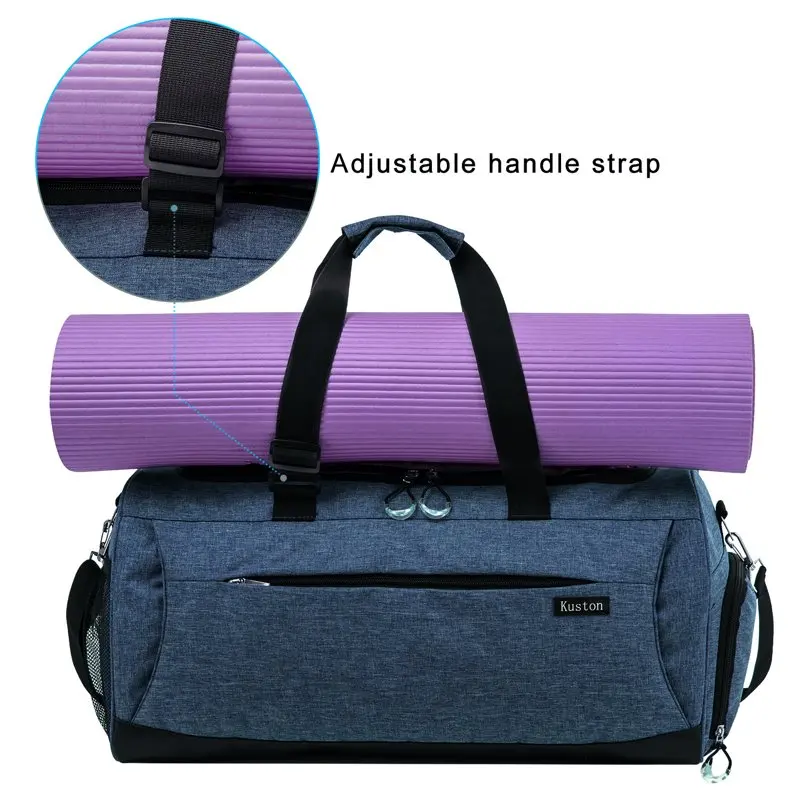 Sports Gym Bag with Shoes Compartment for Men and Women
