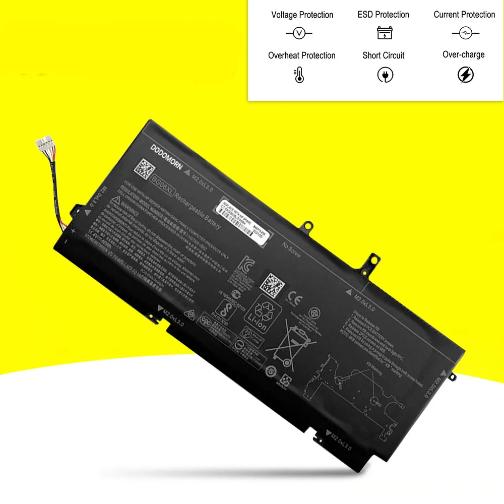 Фото Замена аккумулятора для ноутбука BG06XL для HP Elitebook Folio 1040 G3 P4P90PT Series HSTNN-IB6Z HSTNN-Q99C 804175-1B1 11.4V 45Wh №3