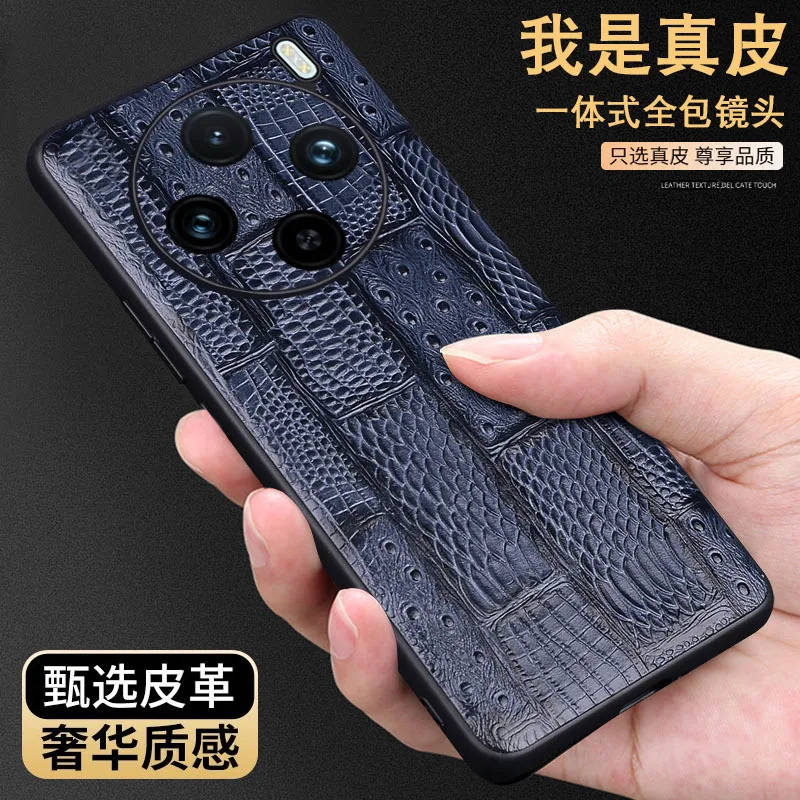 Роскошные Чехлы Wobiloo из натуральной кожи для телефона Vivo X100 X100s Pro Противоударная