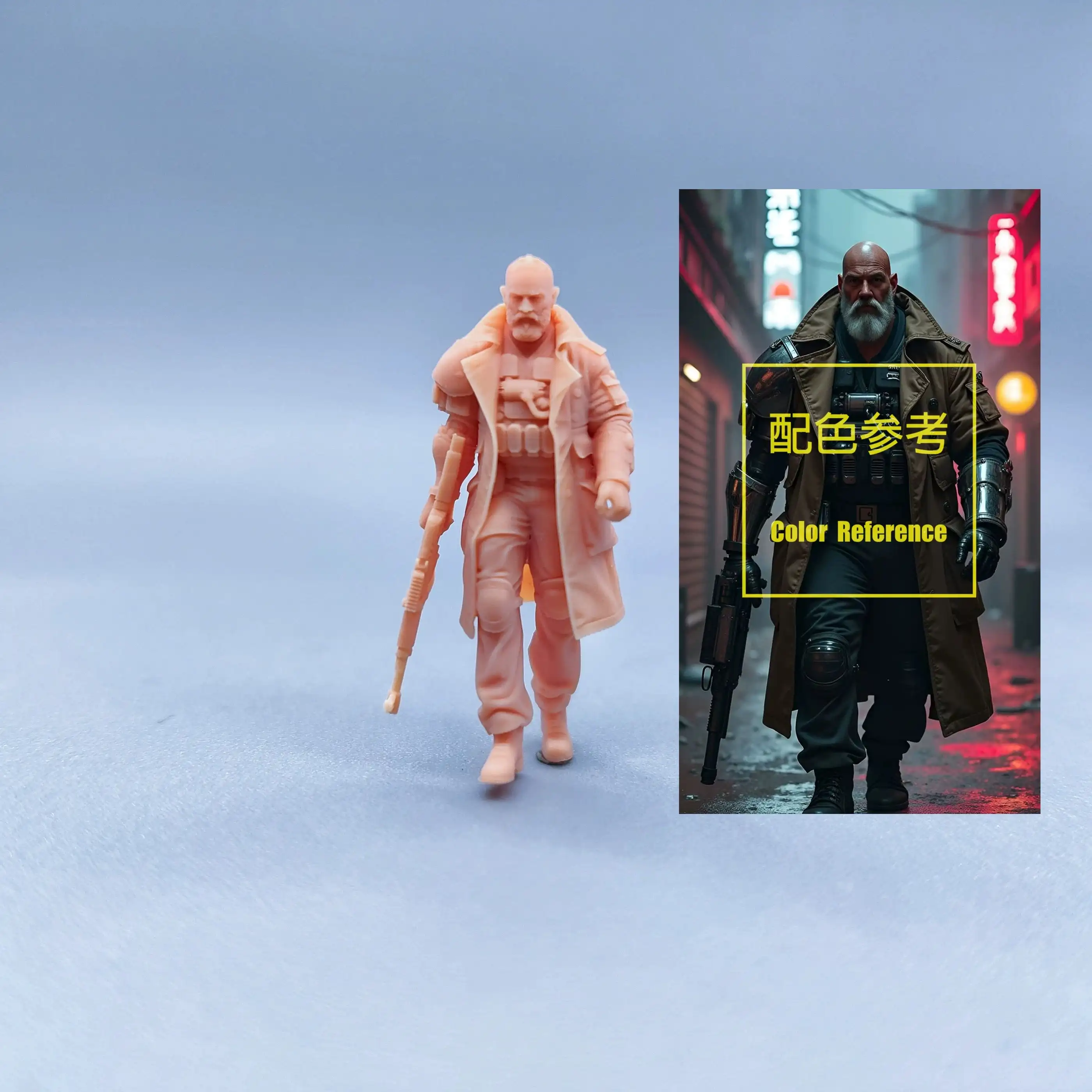 Фото Фигурки в масштабе 1/64, 1/43, масштабные модели из смолы, ветровки, европейские силачи, неокрашенные миниатюры, диорама, ручная роспись W531 №1