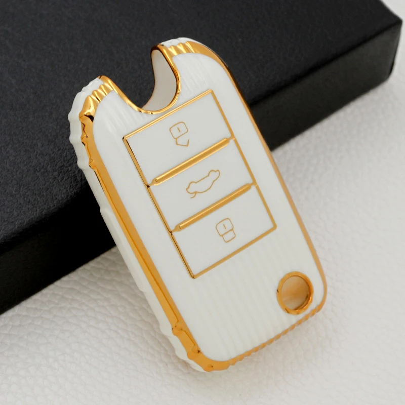 

3 Buttons Soft TPU Car Key Case Cover Shell For Roewe RX5 i6 ERX5 i5 RX8 RX3 for MG6 MG ZS EV EZS HS EHS Auto Key Protection