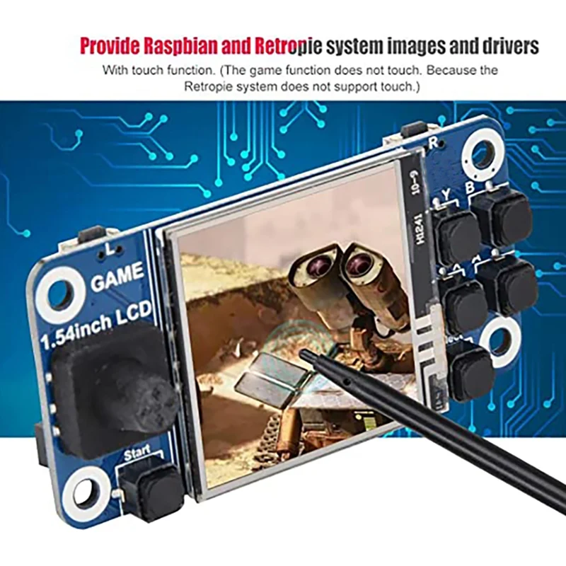 Сенсорный ЖК-экран 1 54 дюйма + акустическая карта GPIO Audio сенсорная ручка для