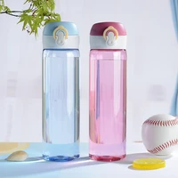 550ml water bottle portable drop resistant cup summer outdoor sport mug fitness drinking tumbler simple plastic leakproof kettle