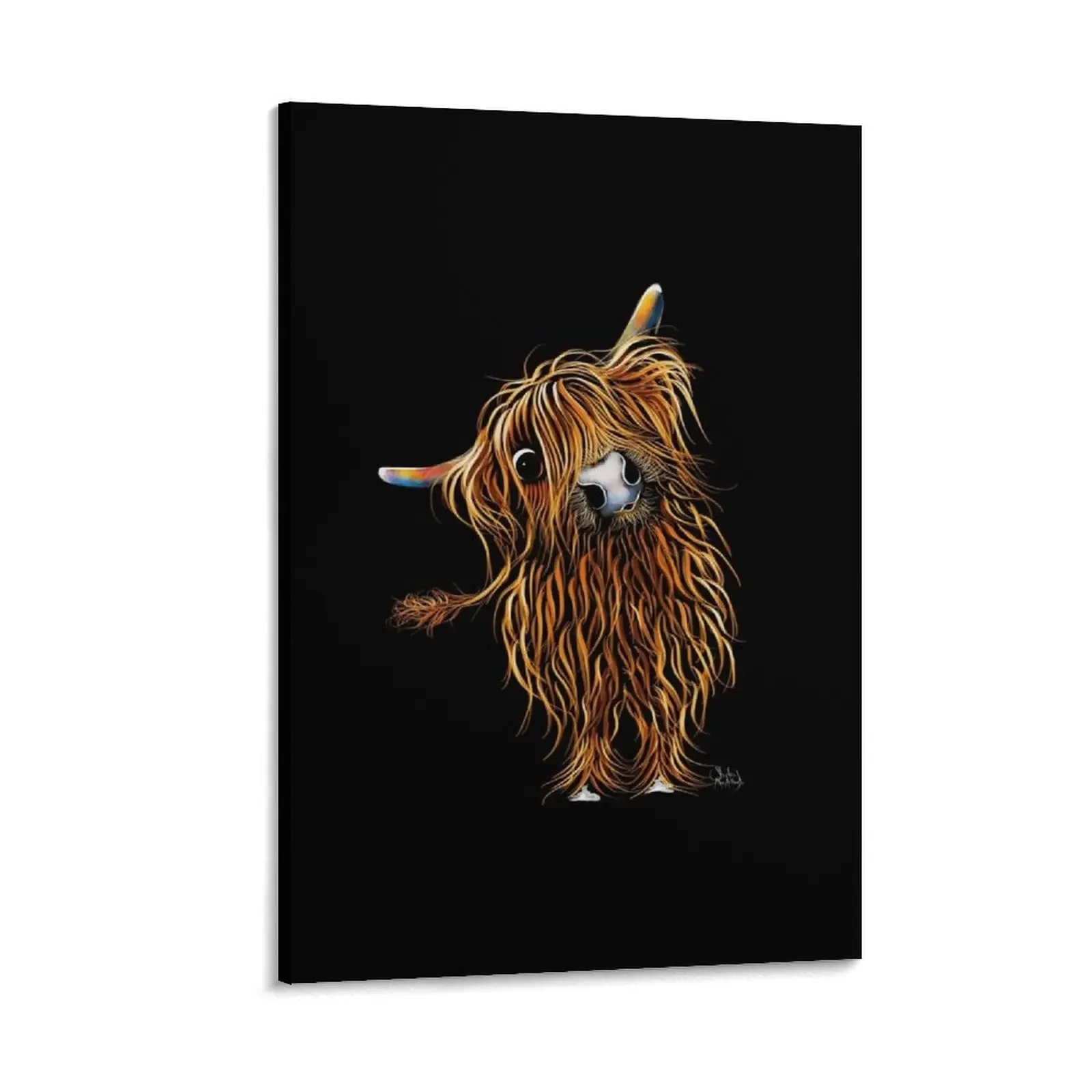 HiGHLaND CoW PRiNT SCoTTiSH ɼoooWeee' BY SHiRLeY MacARTHuR Холст Картина Спальня деко скандинавский