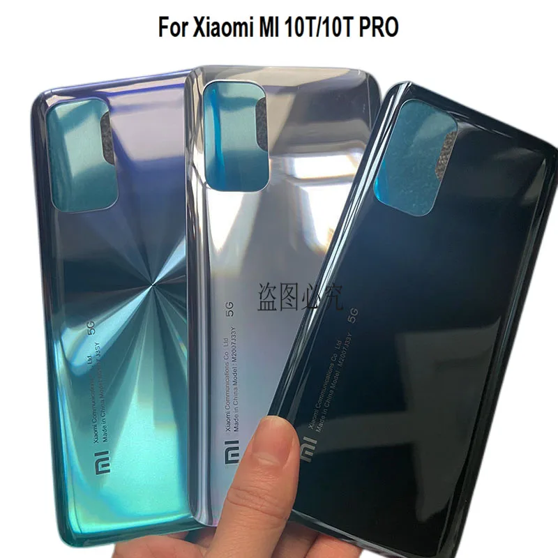 Крышка аккумулятора 6 67 дюйма для Xiaomi Mi 10T Pro 5G Задняя стеклянная панель задняя