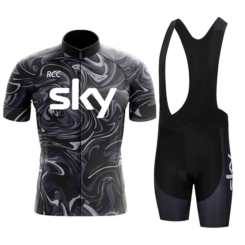 2024 Мужской Летний Комплект Велосипедного Трикотажа RCC SKY Дышащая Рубашка Для