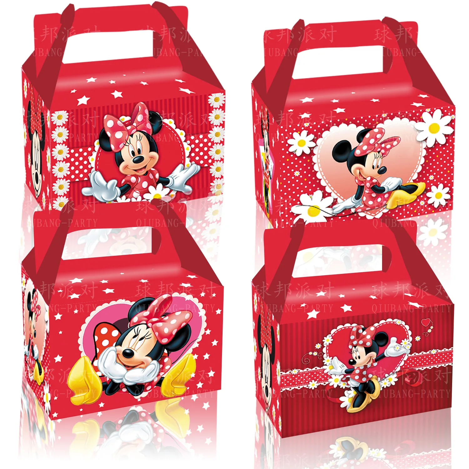 Es Pink Candy Cookies Gift Box Favor Bags Goodies Box With Handles Perfect For Party