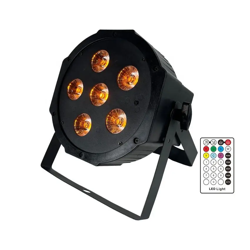 

6 шт. светодиодных аккумуляторных Rgbwa + Uv Dmx Dj сценическое освещение + пульт дистанционного управления