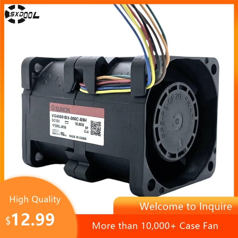 VG40561BX-000C-S9H Sunon 4056 40x40x56 мм 12 В 16 8 Вт 1 2 А высокоскоростной серверный вентилятор