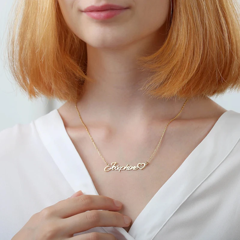 

Ожерелье с именем на заказ, ожерелье с сердцем, ожерелье с именем на заказ на День святого Валентина, ожерелье с сердцем, персонализированны...