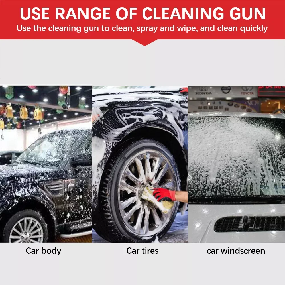 

Automobile accessories Pneumatic Car Cleaning Foam Gun Jet Cleaner High Pressure Cleaner Car Interior Detail Kit Cleaning Tool