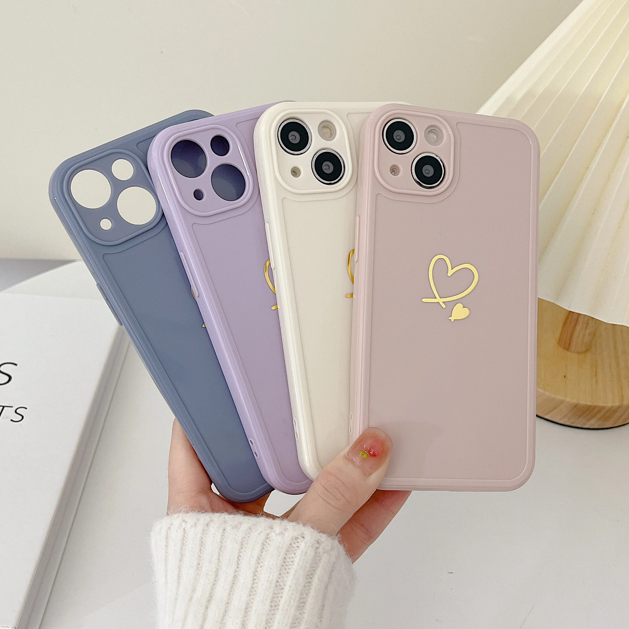 

New Original Liquid Silicone Case for Iphone 11 Case for Iphone 12 13 11 Pro Max XR XS 7 8 Plus Love Heart silicone liquid case