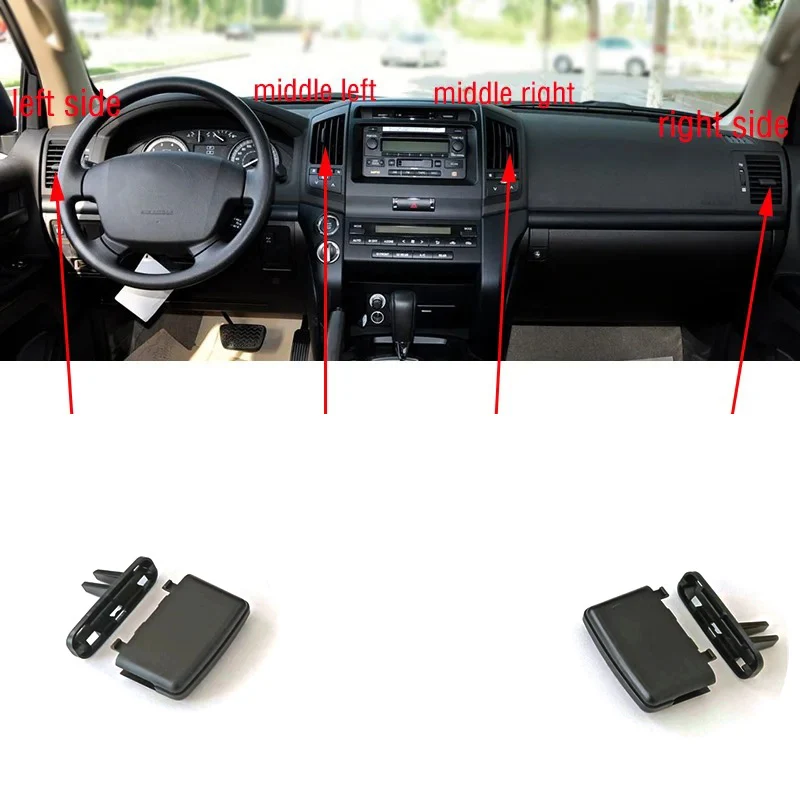 

Для Toyota Land Cruiser LC200 FJ200 2008-17 автомобильная передняя и задняя приборная панель, кондиционер, кондиционер, вентиляционные отверстия, зажим для вкладки