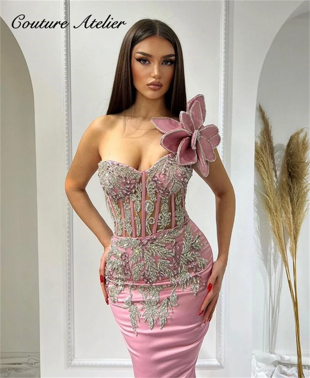 

Женское атласное вечернее платье с юбкой-годе