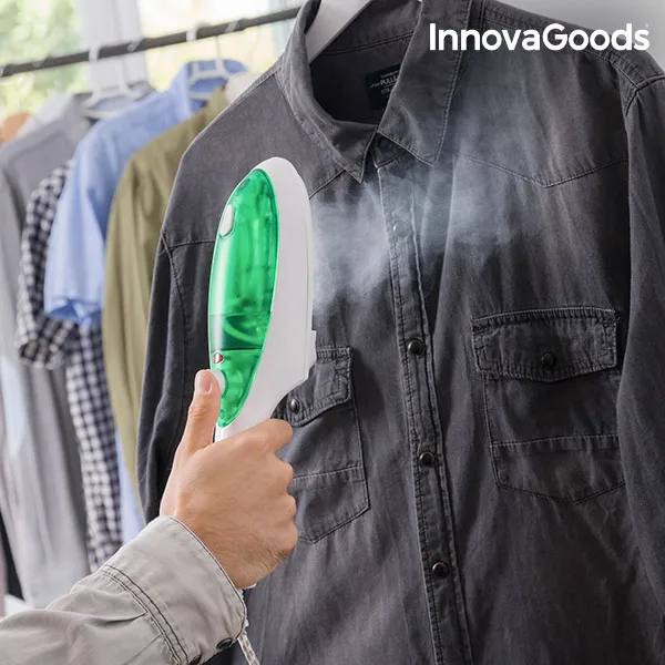 Вертикальный паровой утюг InnovaGoods 1000 Вт белый зеленый|Утюги и парогенераторы| |