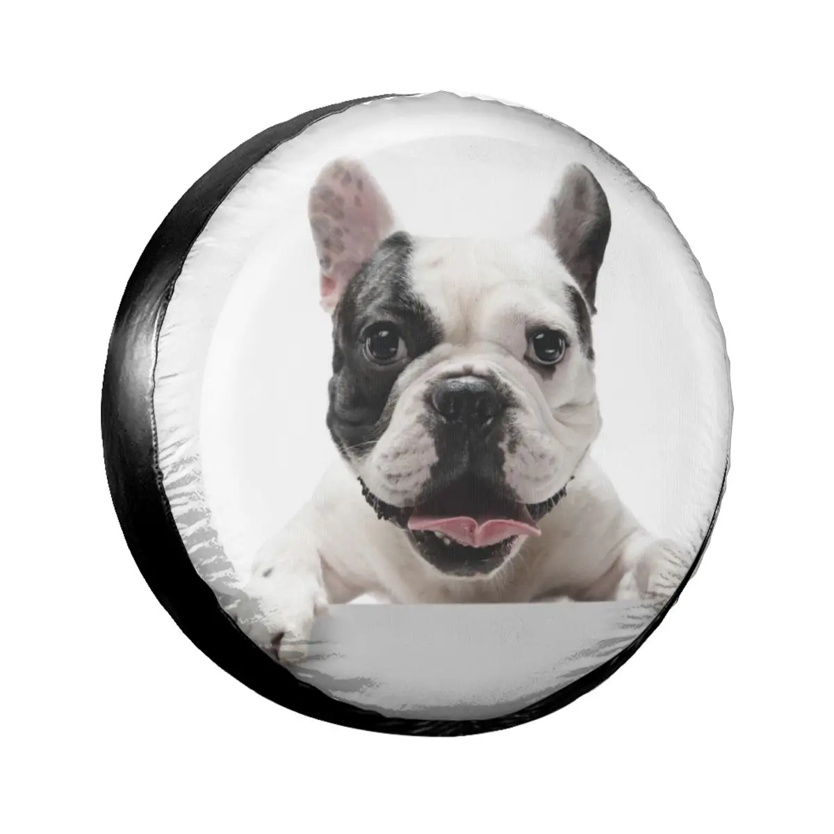 

Spare Wheel Tire Cover Case Pouch Protector French Bulldog Dog Posing Car Tyres for Jeep Hummer 14 /15/16/17 Inch