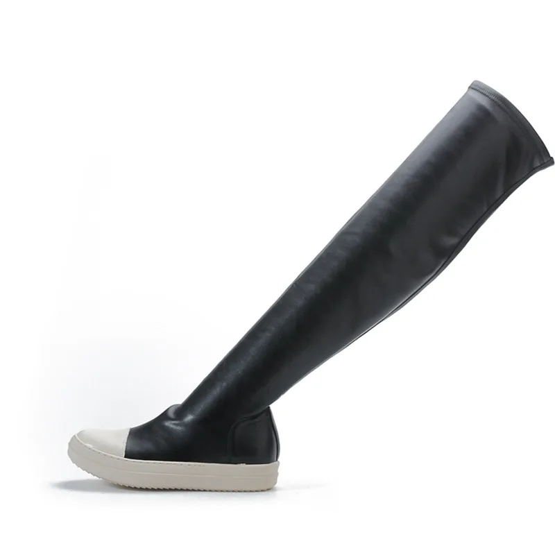 Прямая поставка брендовые Дизайнерские Сапоги для ног длинные тонкие