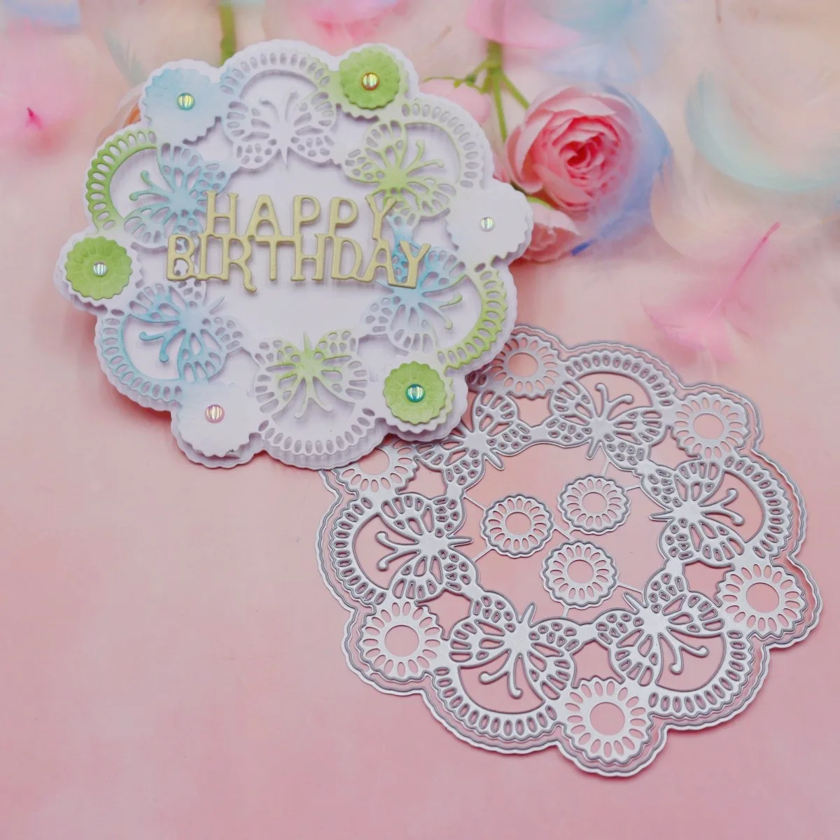 Butterfly Flower Metal Die Cutters for Scrapbooking Templates Blade Punch Stencils Crafts Cutting Dies 2024 New Arrivals