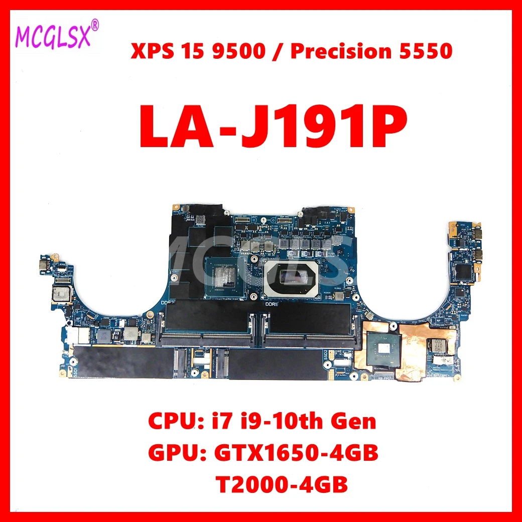 

LA-J191P i7-10850H CPU N19P-Q3-A1 GPU Notebook Mainboard For Dell PRECISION 15 5550 Laptop Motherboard Test OK Used