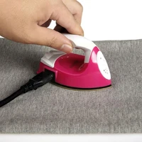 travel mini electric iron portable diy craft clothing sewing cover electric iron hotfix applicator for patches garment ston w2g0