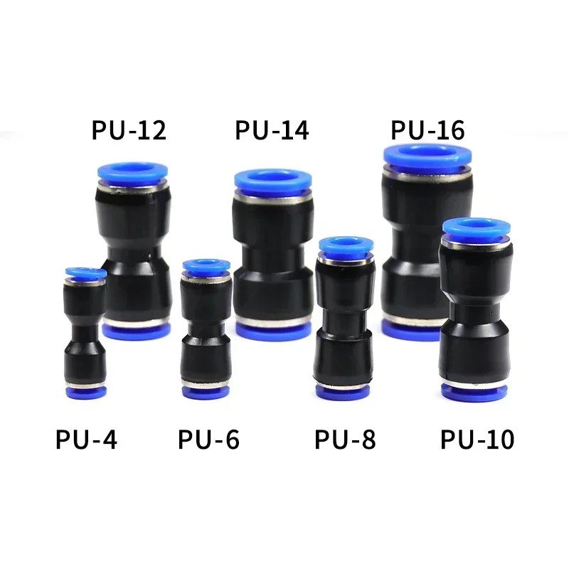 1~50pcs PY/PU/PV/PE Series Pneumatic Fittings OD 4mm 6mm 8mm 10mm 12mm 14mm 16mm Quick Push in Hose Jions for Air Pipe