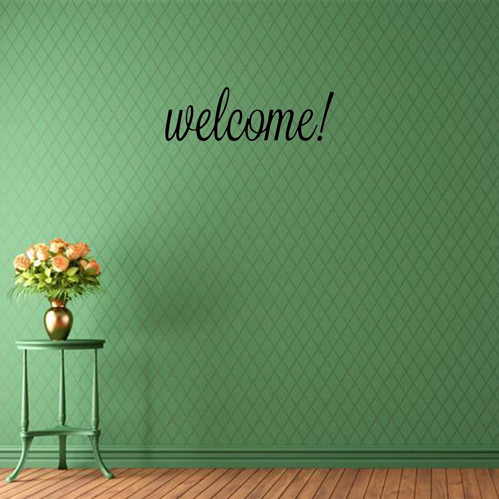 

25 x 8CM Wall Sticker WELCOME Removable Mural Decor Self-adhesive Painting for Hall Corridor