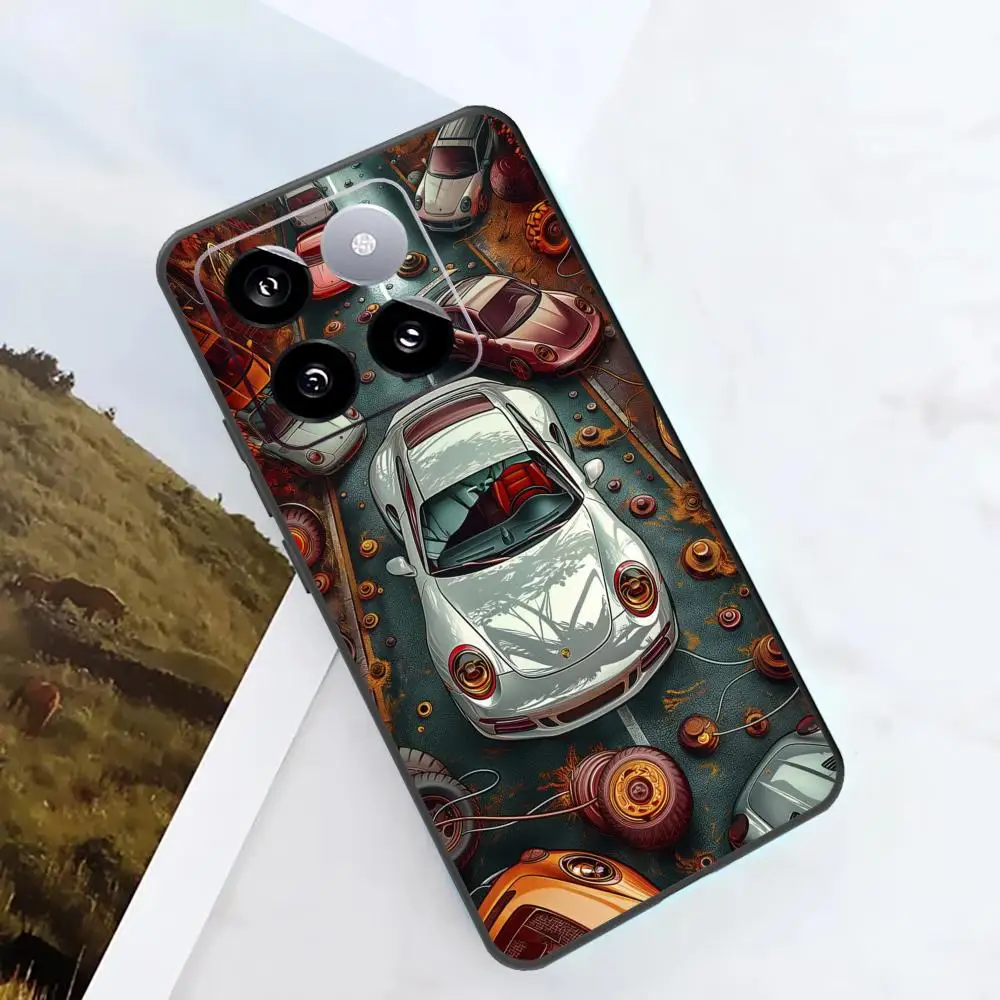 Крутой спортивный автомобиль 911 чехол для телефона Xiaomi 14 Ultra 13T 13Pro 13 12T 12 11T 11i 11