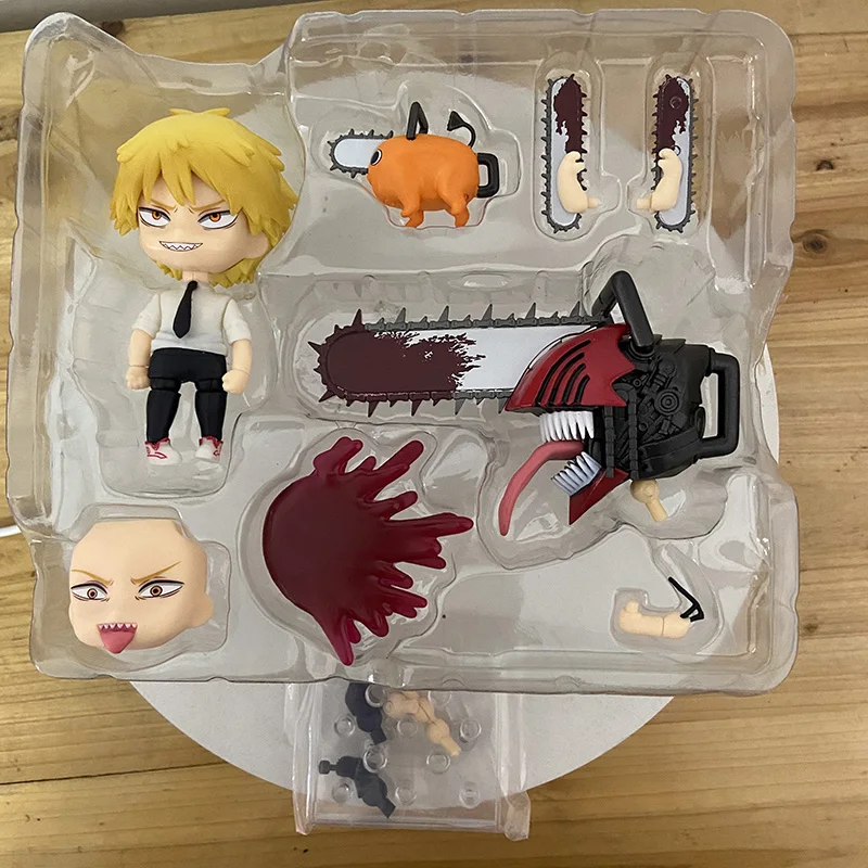 Фото Фигурка человека с Бензопилой Nendoroid Denji Anime PVC 10 см #1560 #1580 QVer. Фигурка Коллекционная модель игрушки кукла рождественский подарок №3