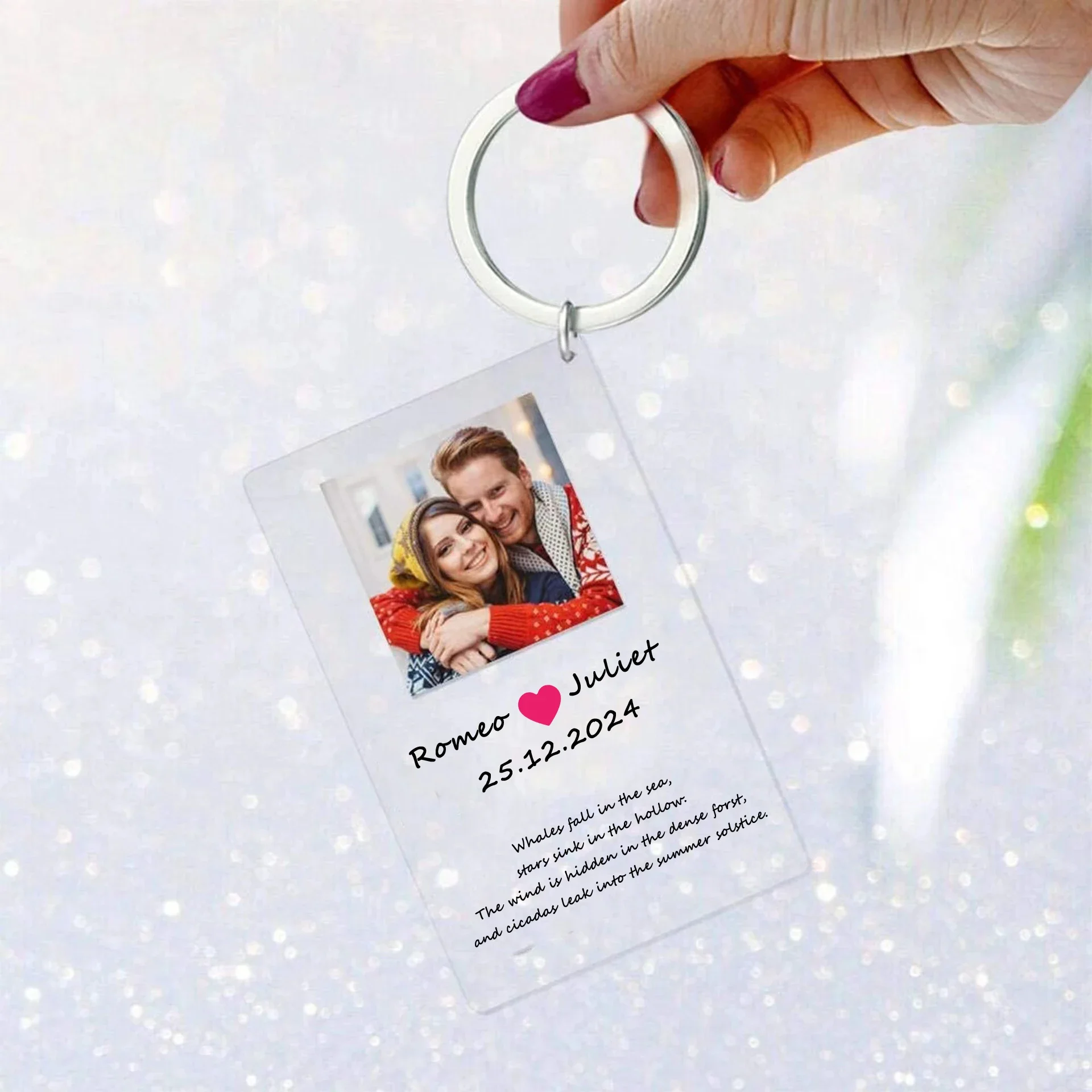 Персонализированный акриловый брелок с табличкой индивидуальные подарки на